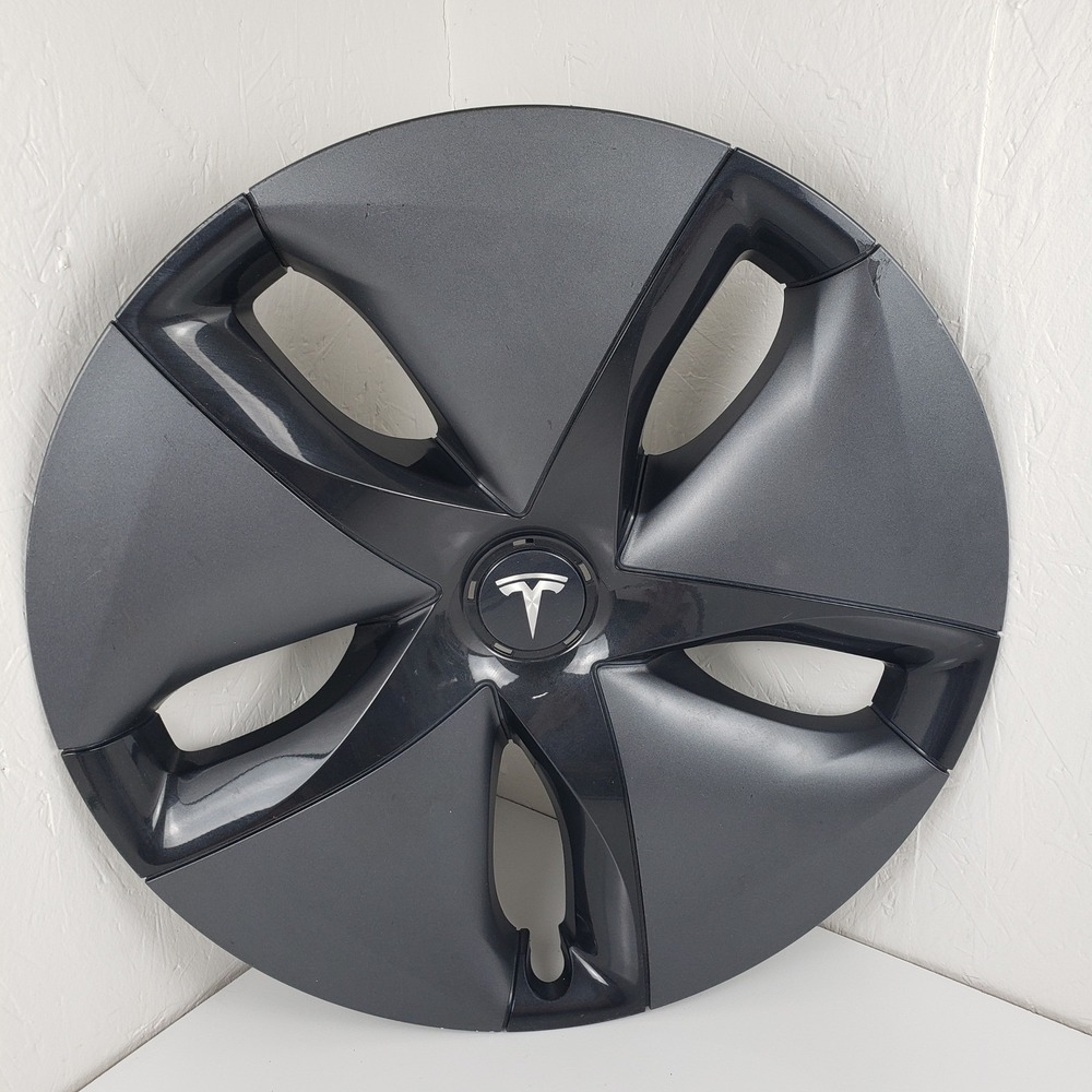Tesla Model 3 Aero Wheel Cover 19" Hubcap Replacement Dark Grey OEM 2017-19
